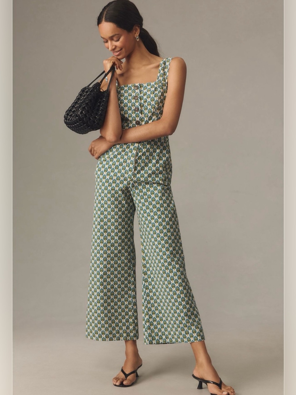The Portside Button-Front Jumpsuit by Maeve